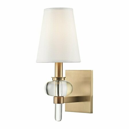 HUDSON VALLEY Luna 1 Light Wall Sconce 1900-AGB